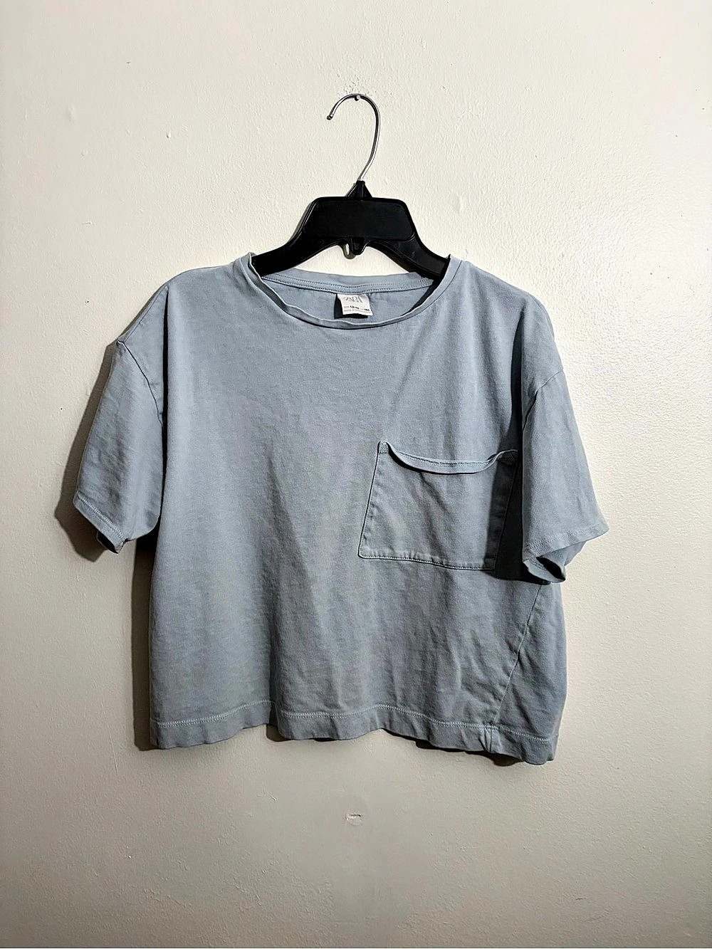 Zara Boys Blue Short Sleeve Tee Size 13-14 Like New